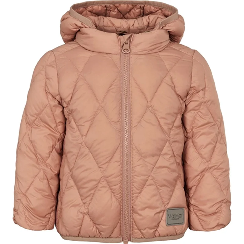 Camping hiking trail edge-MarMar Owen Light Puffer Down Jacket Rose Brown