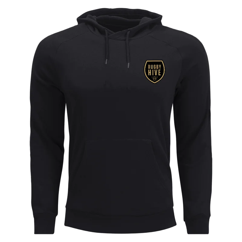 Camping hiking trail soothe-Rugby Hive Black Hardcore Hoodie