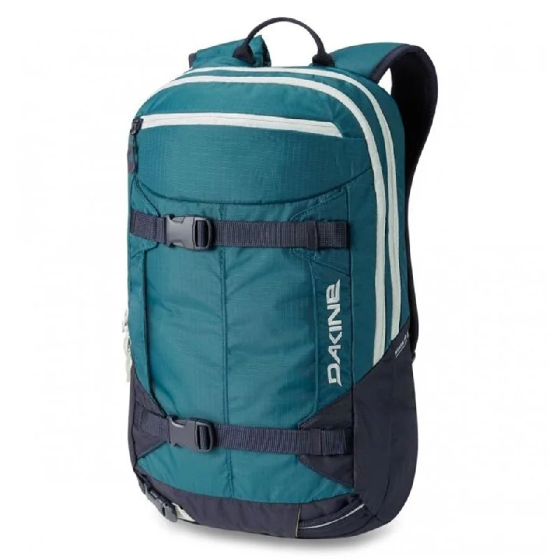 Camping hiking trail turn-Dakine Womens Deep Teal Mission Pro 18L Backpack - 10002071-DEEPTEAL