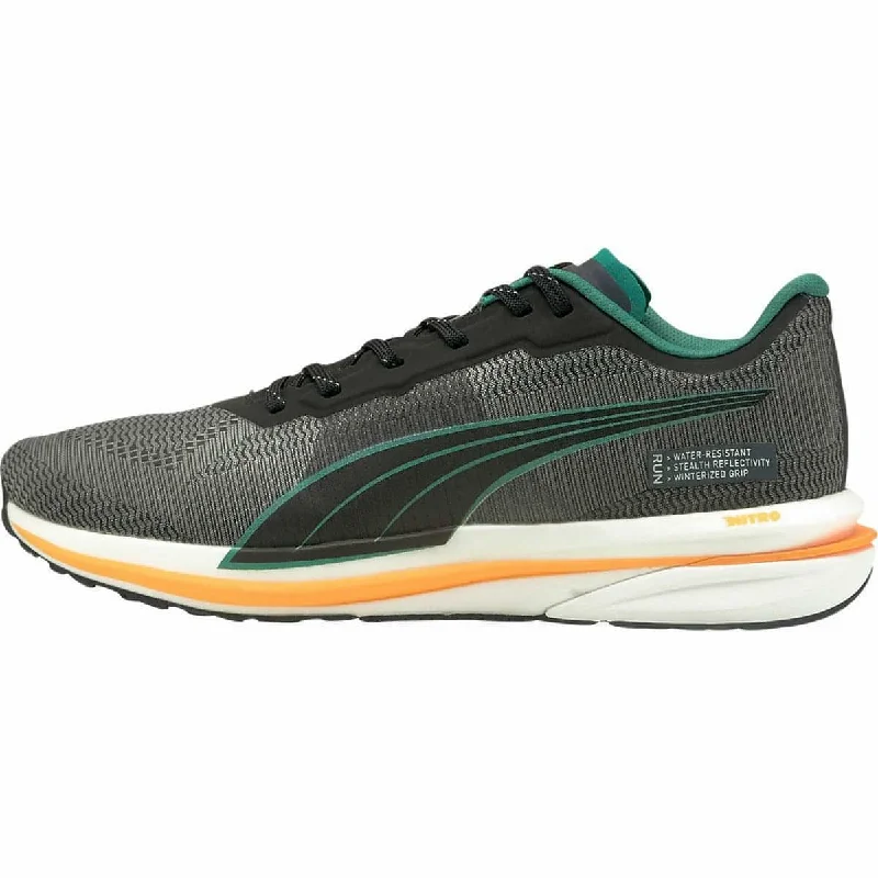 Camping hiking trail gust-Puma Velocity Nitro WTR Mens Running Shoes - Black