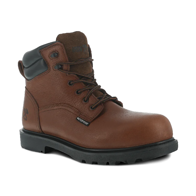 Camping hiking trail sheer-Iron Age Men's Hauler 6" Waterproof Work Boot - IA0160