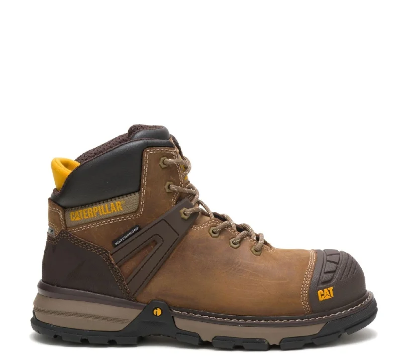 Camping hiking trail huge-CAT Men's Excavator Superlite 6" Waterproof EH Carbon Comp Toe Work Boot