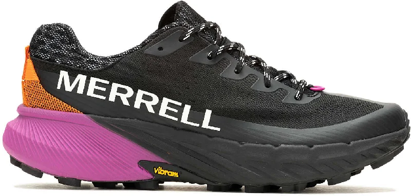 Camping hiking gear grit-Merrell Agility Peak 5 Mens Trail Running Shoes - Black