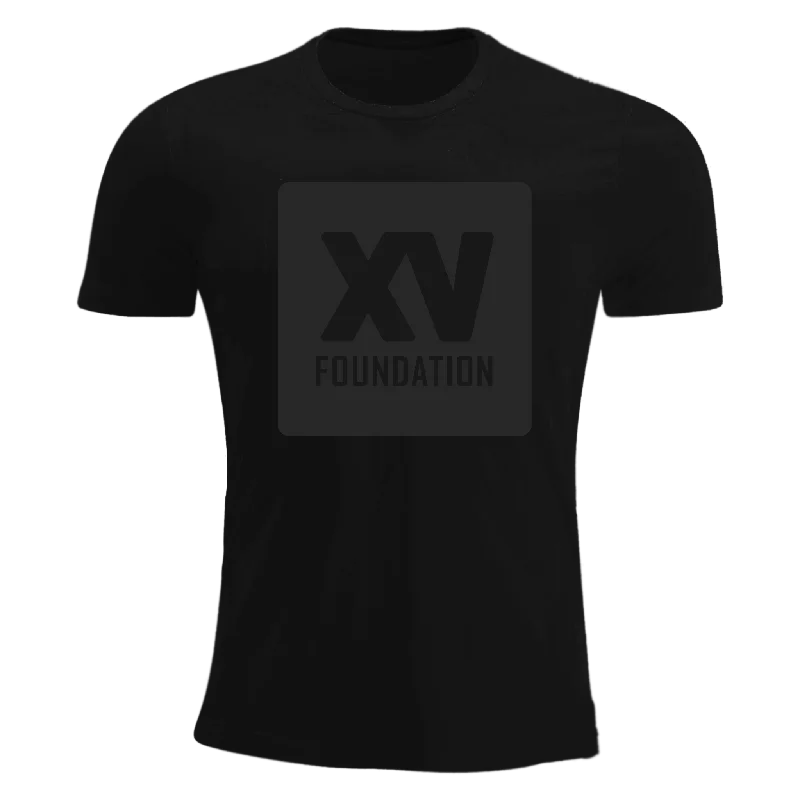 Camping hiking trail sleek-XV Foundation Tonal Black Premiership T-shirt