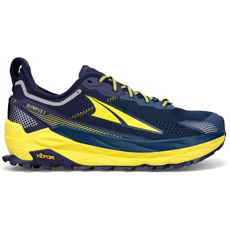 Camping hiking nature lull-Altra Olympus 5 Mens Trail Running Shoes - Navy