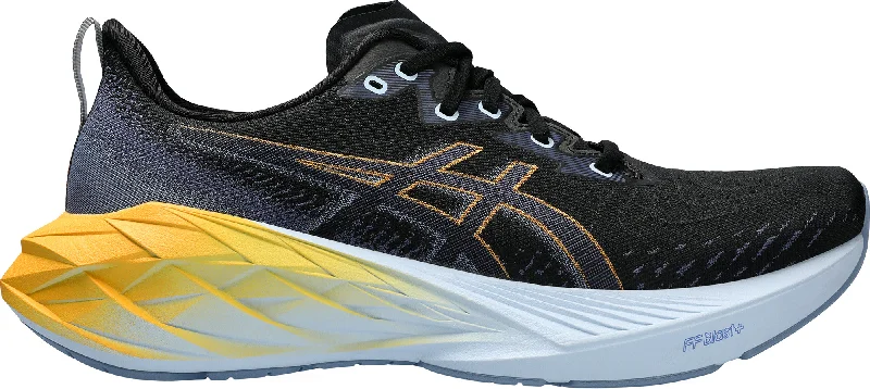 Camping hiking trail fierce-Asics NovaBlast 4 Mens Running Shoes - Black