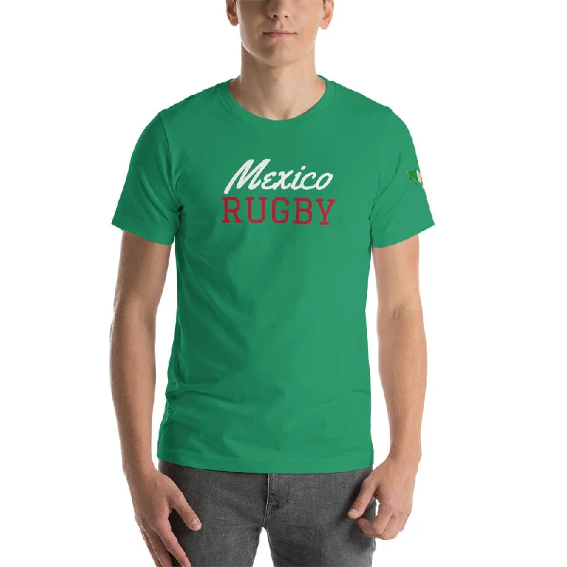 Camping hiking gear charm-Mexico Rugby Cotton T-shirt