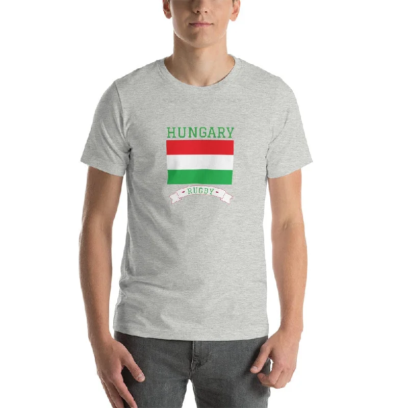 Camping hiking trail drift-Hungary Rugby Cotton T-Shirt