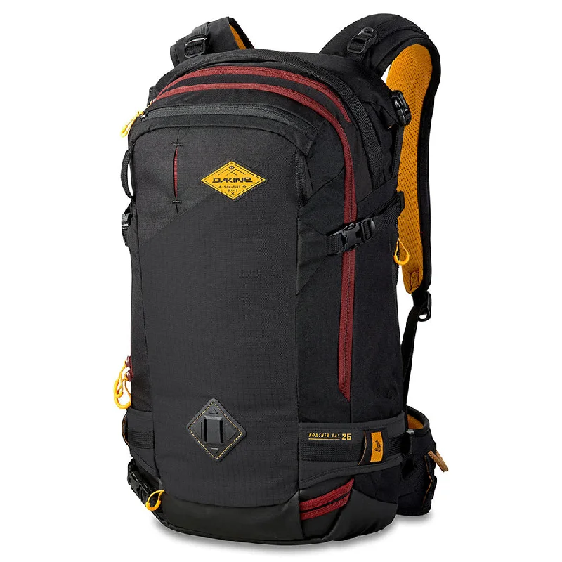 Camping hiking trail heart-Dakine Mens Chris Benchetler Raven Poacher R.A.S. 26L Snow Backpack - 10002070-CHRISBENCHETLERRAVEN