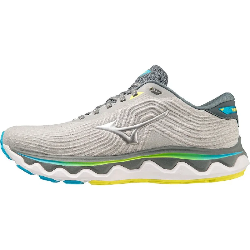 Camping hiking gear pulls-Mizuno Wave Horizon 6 Mens Running Shoes - Grey