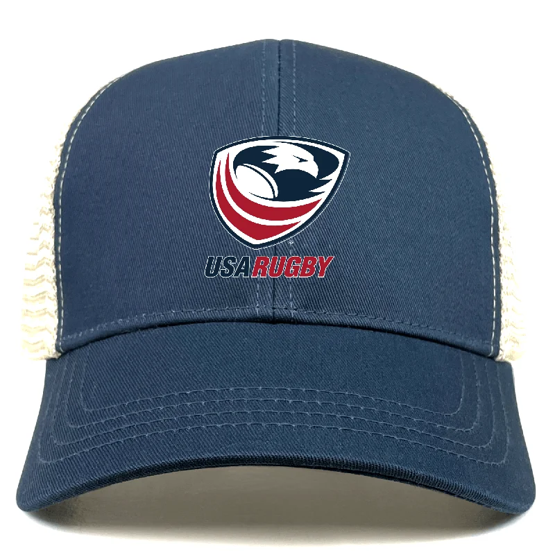 Camping hiking nature riches-USA Rugby Eco Trucker Cap