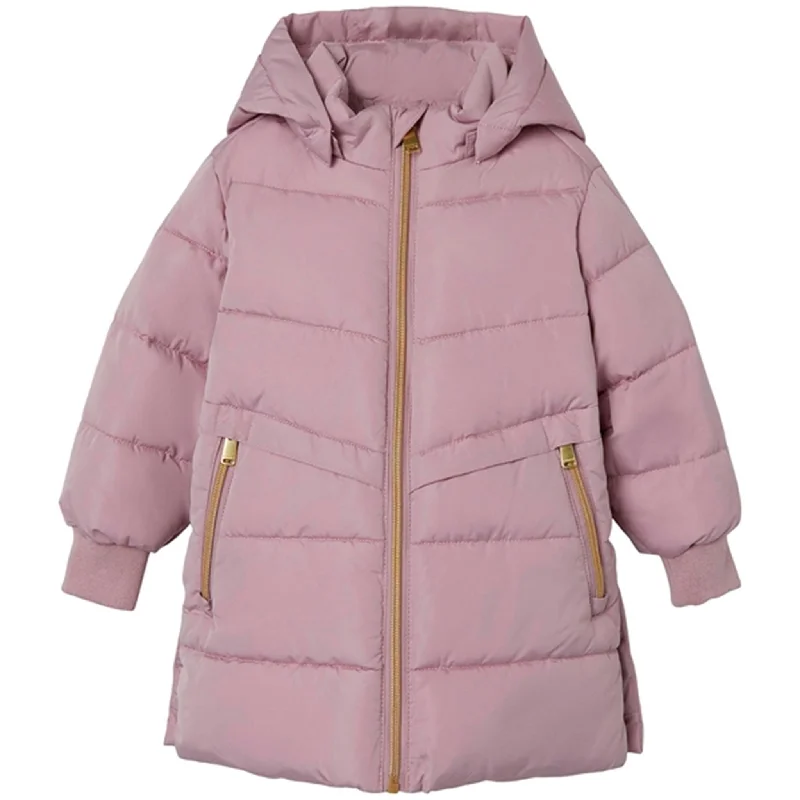 Camping hiking gear rush-Name it Keepsake Lilac Music Puffer Jacket