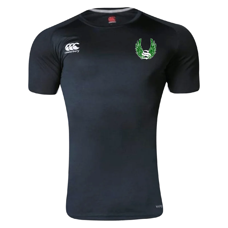 Camping hiking trail mix-Sirens Canterbury Team Black Dry Rugby  T-Shirt