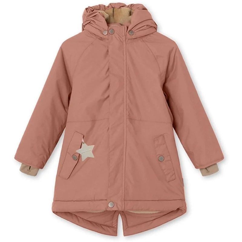 Camping hiking nature surge-MINI A TURE Vikana Fleece Winter Jacket Wood Rose