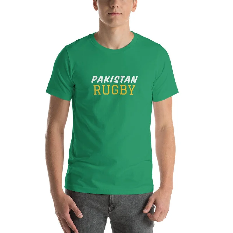 Camping hiking trail merge-Pakistan Rugby Cotton T-shirt