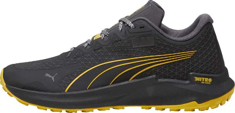 Camping hiking trek staples-Puma Fast-Trac Nitro GORE-TEX Mens Trail Running Shoes - Black