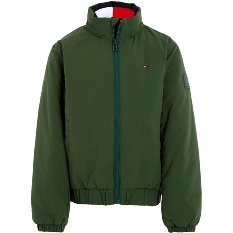 Camping hiking nature lift-Tommy Hilfiger Essential Quilted Jacket Collegiate Green