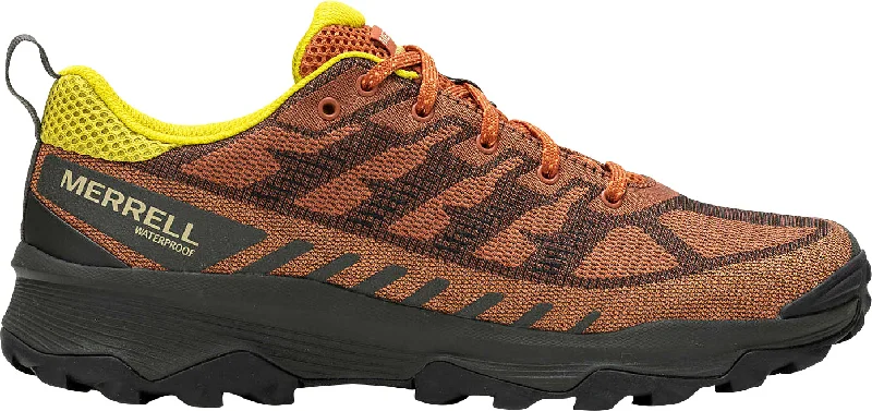 Camping hiking trail blend-Merrell Speed Eco Waterproof Mens Walking Shoes - Orange