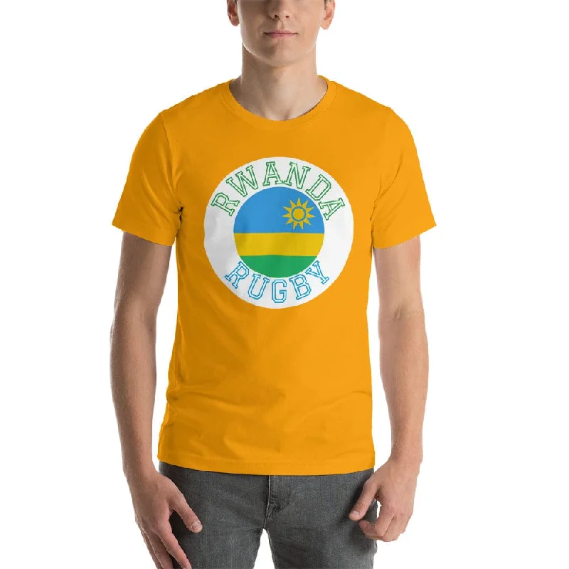 Camping hiking gear vibe-Rwanda Rugby Cotton T-Shirt