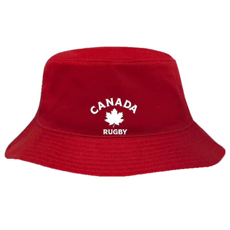 Camping hiking trail buzz-Nations of Rugby Canada Rugby Crusher Bucket Hat