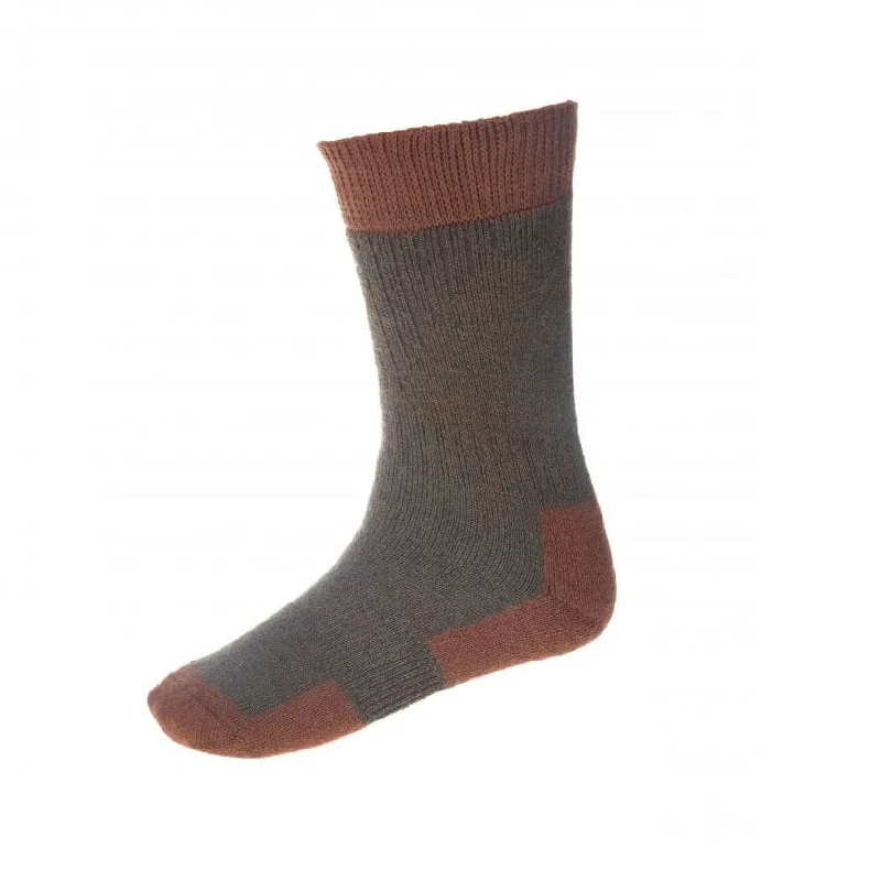 Camping hiking trail hush-House of Cheviot Glen Technical Socks - Bracken