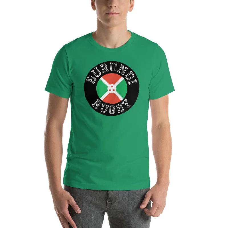 Camping hiking gear beat-Burundi Rugby Cotton T-Shirt