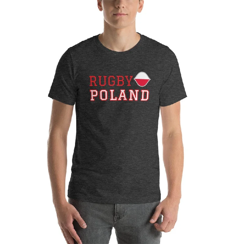 Camping hiking gear shine-Poland Rugby Cotton T-shirt