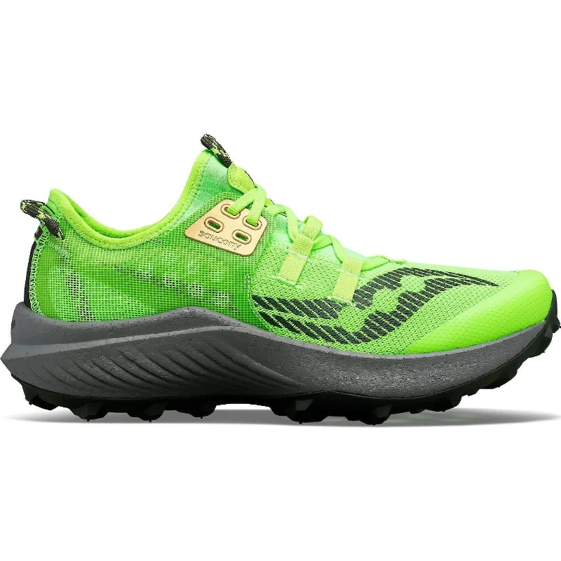 Camping hiking gear tops-Saucony Endorphin Rift Mens Trail Running Shoes - Green