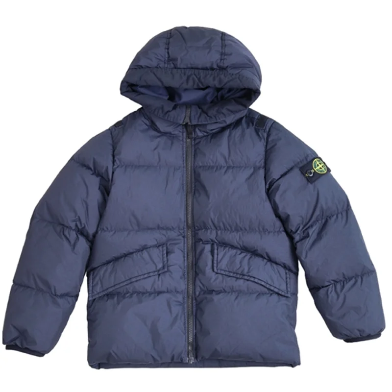 Camping hiking trail blast-Stone Island Down Jacket Navy Blue