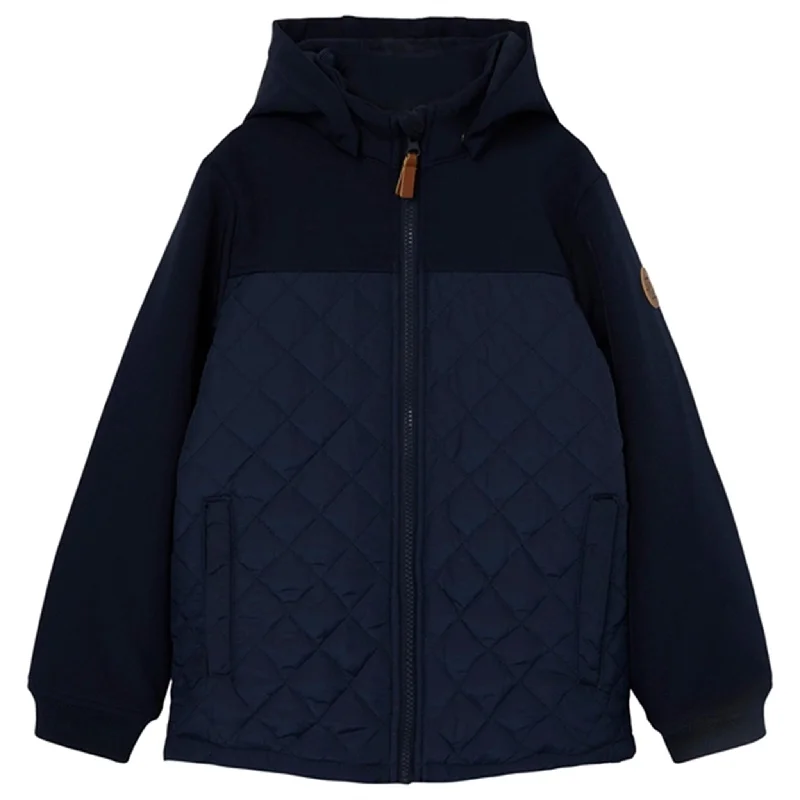 Camping hiking nature pulse-Name it Dark Sapphire Alfa Quilted Jacket