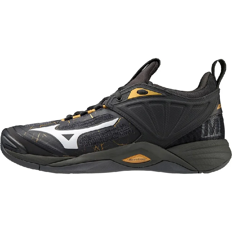 Camping hiking trail chill-Mizuno Wave Momentum 2 Mens Indoor Court Shoes - Black