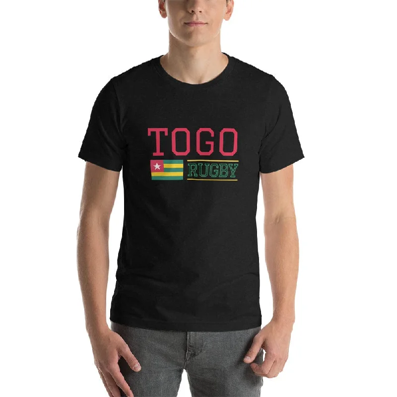 Camping hiking trail kick-Togo Rugby Cotton T-Shirt