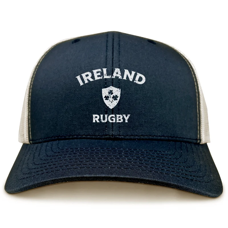 Camping hiking nature hoard-Nations of Rugby Ireland Retro Trucker Cap