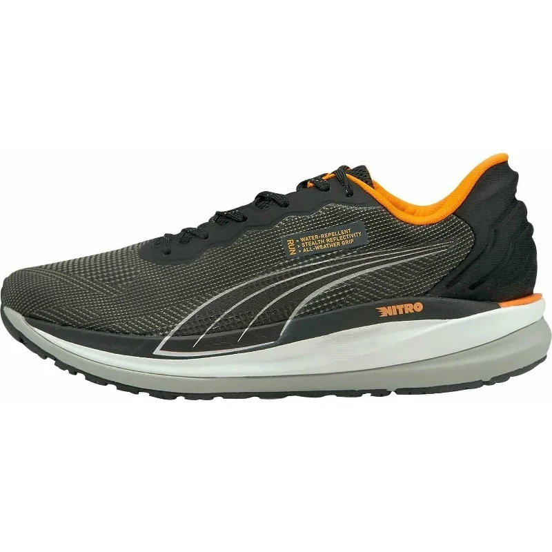 Camping hiking trail hum-Puma Magnify Nitro WTR Mens Running Shoes - Black