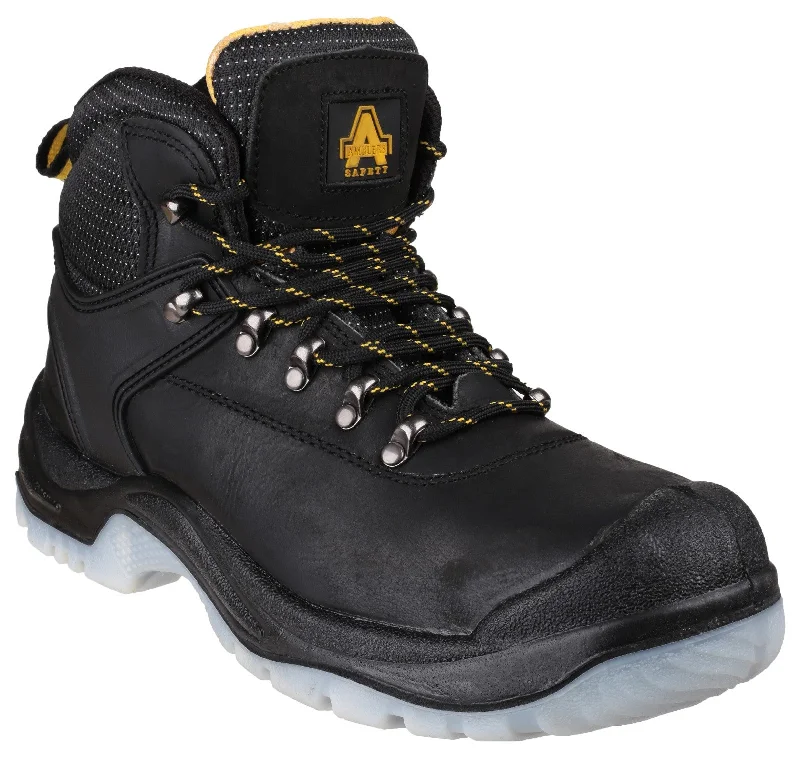 Camping hiking trail rush-Ambler FS199 Safety Hiker Boot, Black