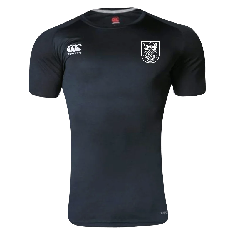 Camping hiking trail weave-UCSB RUGBY Canterbury Black Core Vapodri Superlight Rugby T-Shirt