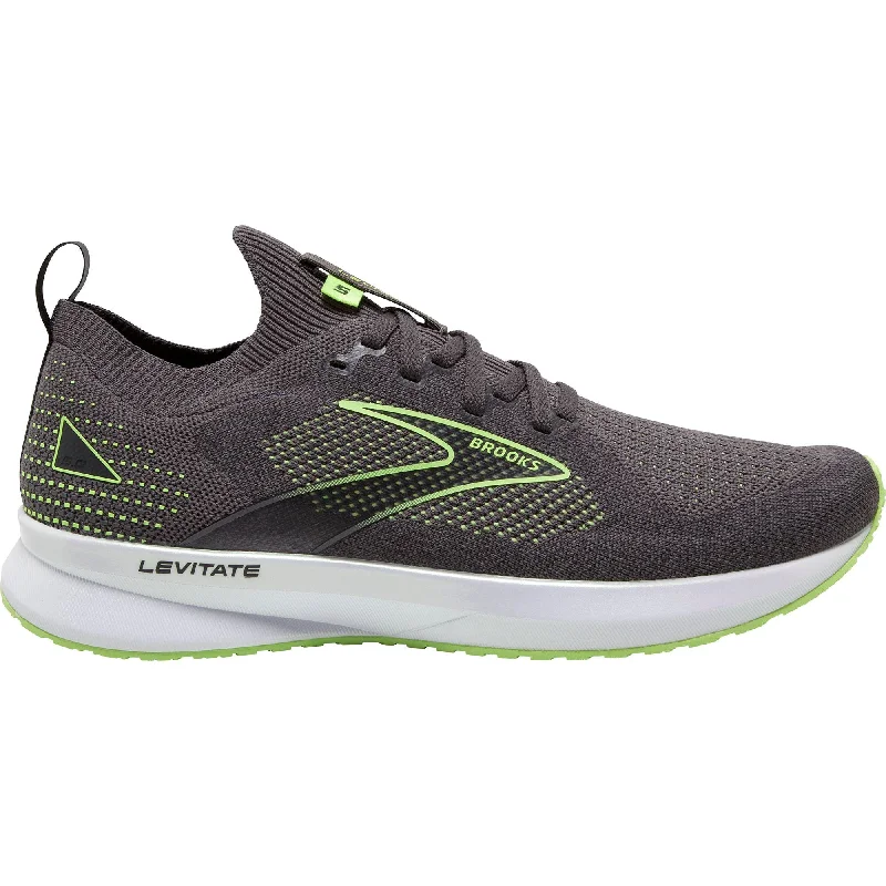 Camping hiking outdoor spark-Brooks Levitate StealthFit 5 Mens Running Shoes - Grey