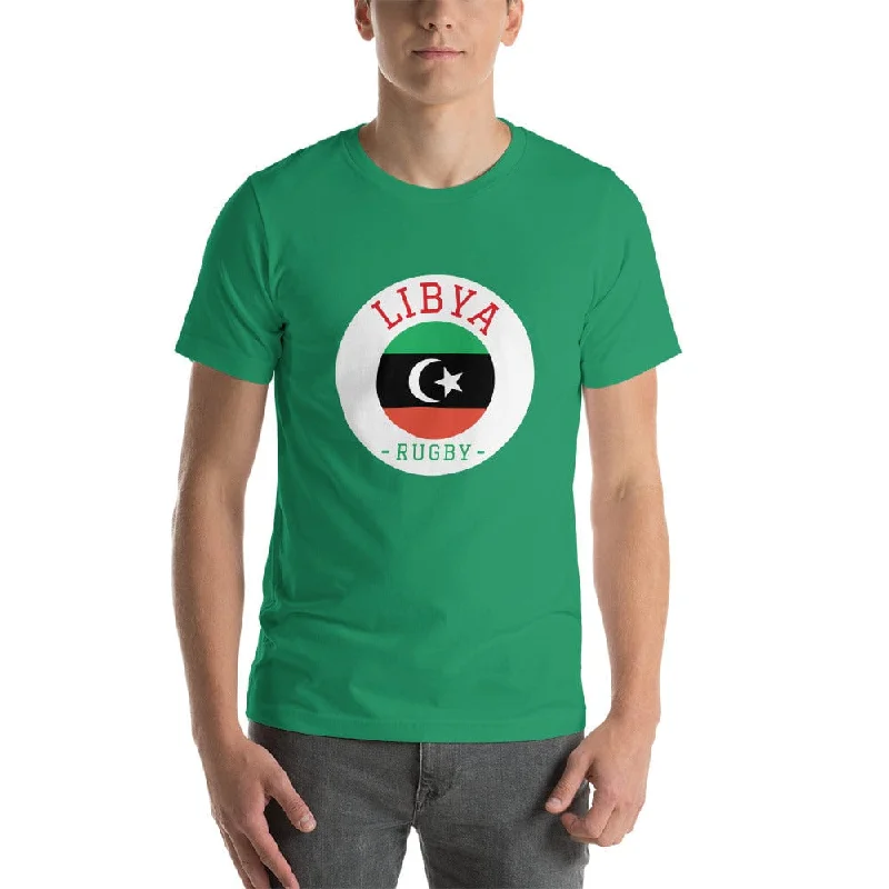 Camping hiking trail flash-Libya Rugby Cotton T-Shirt