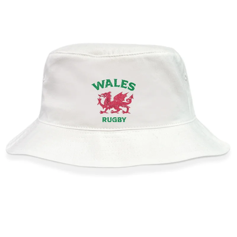 Camping hiking trail radiance-Nations of Rugby Wales Rugby Crusher Bucket Hat