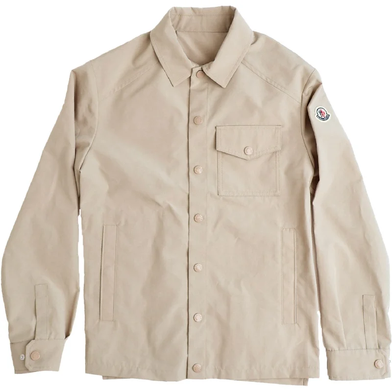 Camping hiking trail flood-Moncler Chisulo Shirt Jacket Beige