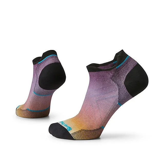 Camping hiking gear vibe-Women's Run Zero Cushion Ombre Print Low Ankle Socks