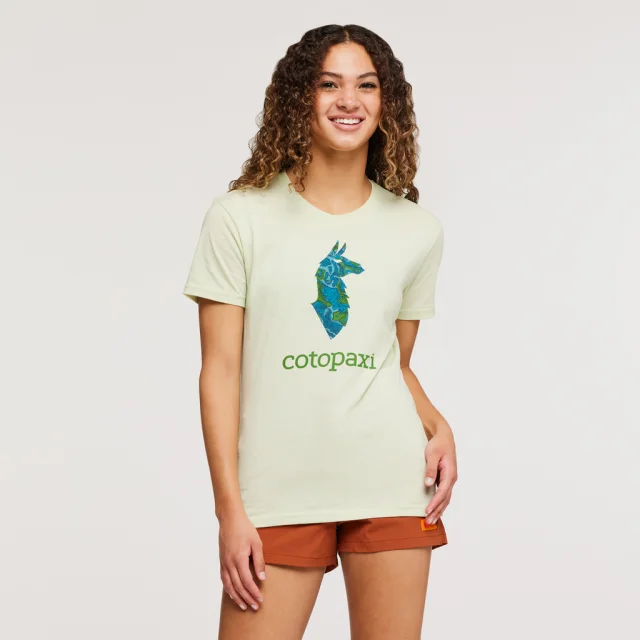 Camping hiking gear edges-Women's Altitude Llama Organic T-Shirt