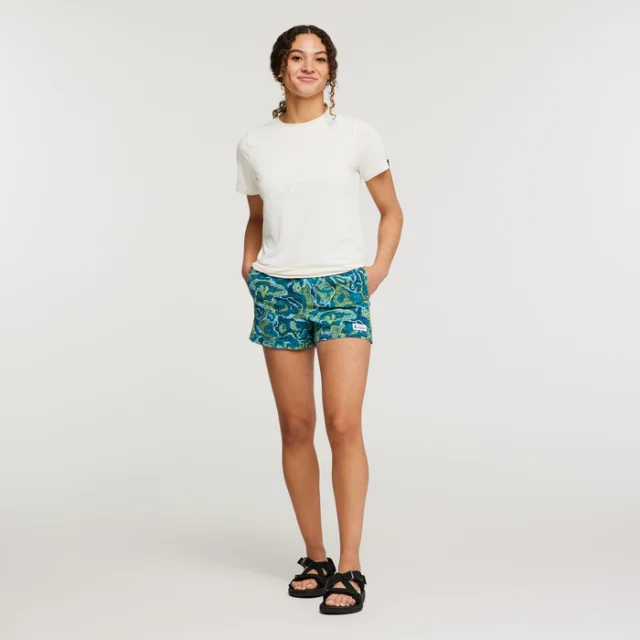 Camping hiking outdoor lift-Women's Brinco Short - Print