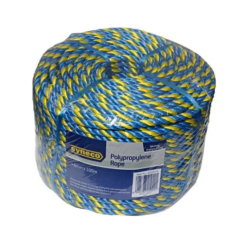 thermal camping hand bins-Rope Syneco 6mm x 100m Twisted Rope