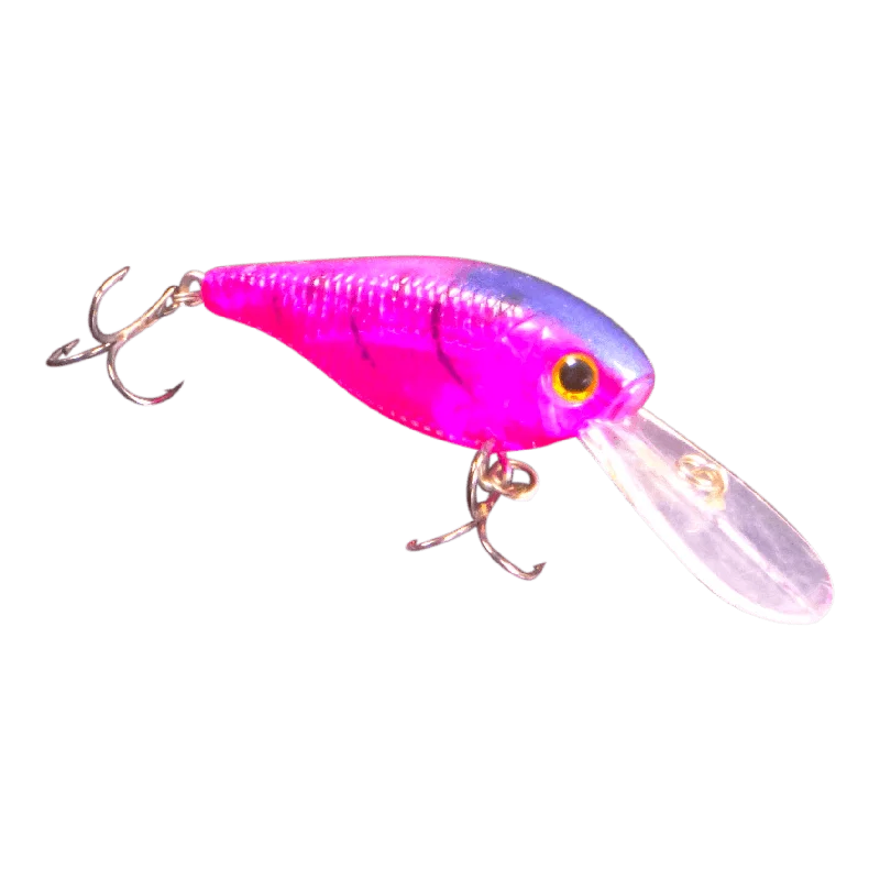 Camping hiking trail sleek-Finesse 'Madbass' Opaque Purple, 85mm Deep Diving Crankbait