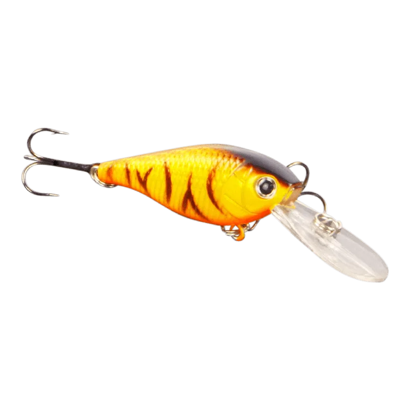 Camping hiking trail ease-Finesse 'Madbass' Tiger Stripe, 85mm Deep Diving Crankbait