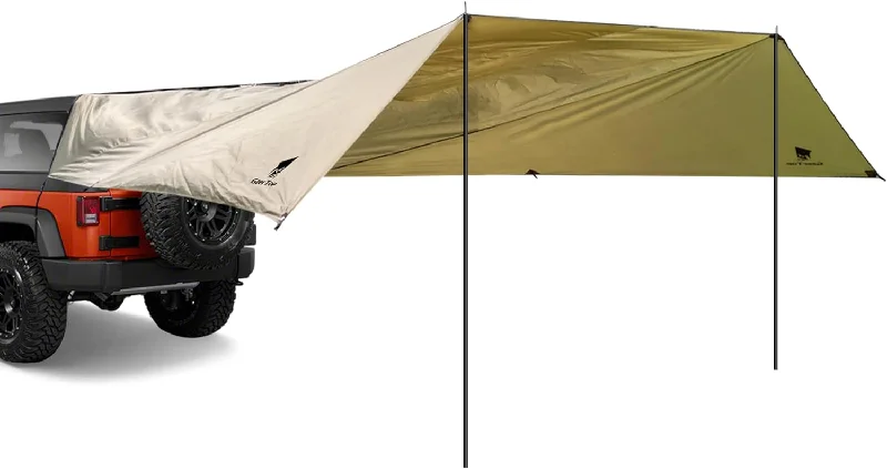 affordable camping tarp bins-GeerTop Large Shelter Awning For SUV JEEP Family Dispersed Wild Car Camping