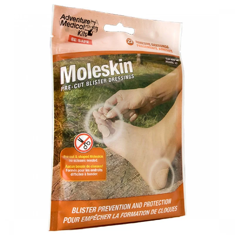 portable camping soap bins-Moleskin Precut Blister Kit