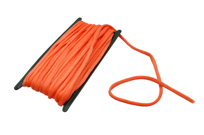 eco-friendly camping plate stacks-Poly Cord Orange 50ft