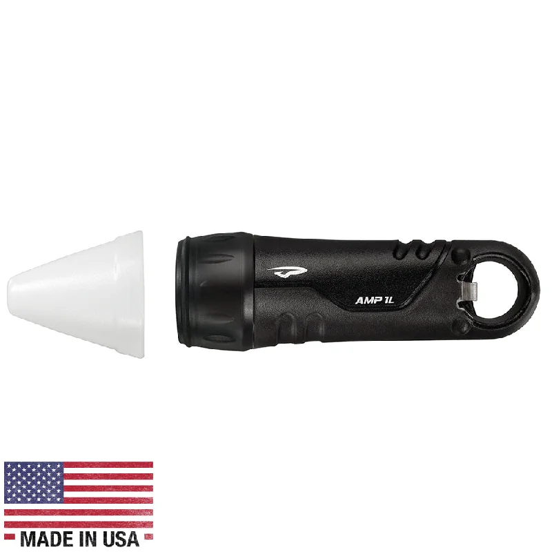 durable camping light holders-Princeton Tec Amp 1L w/ White Cone - Black [A90LBC-BK]